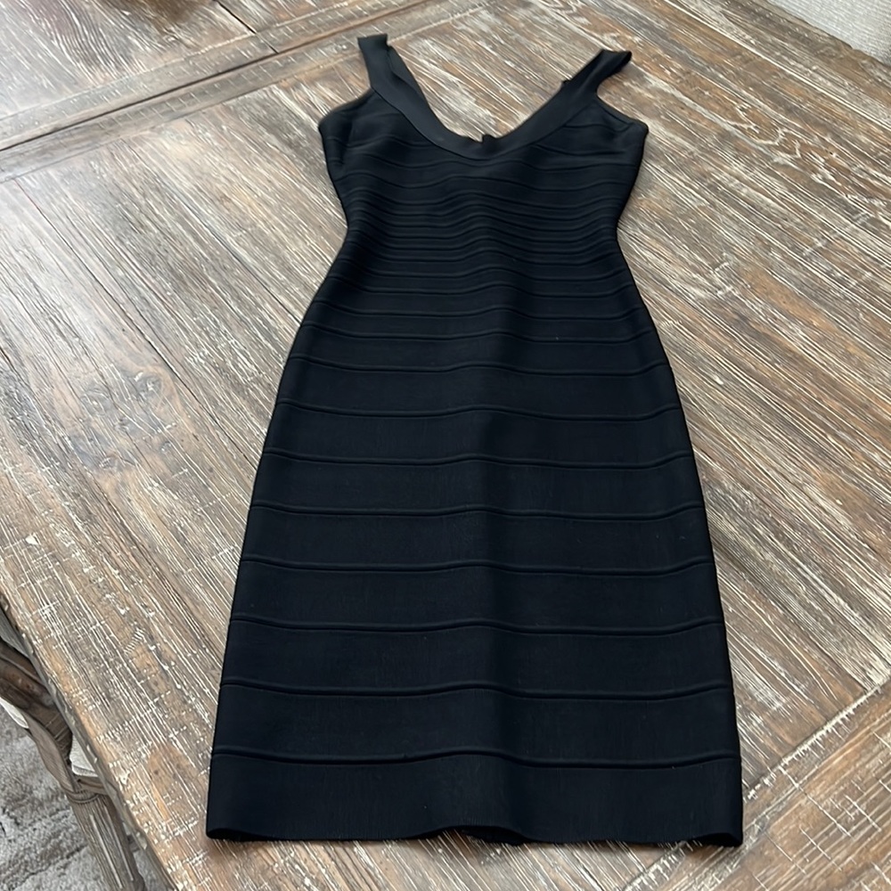 Herve Leger Black Mini Dress- Worn Once- Size S